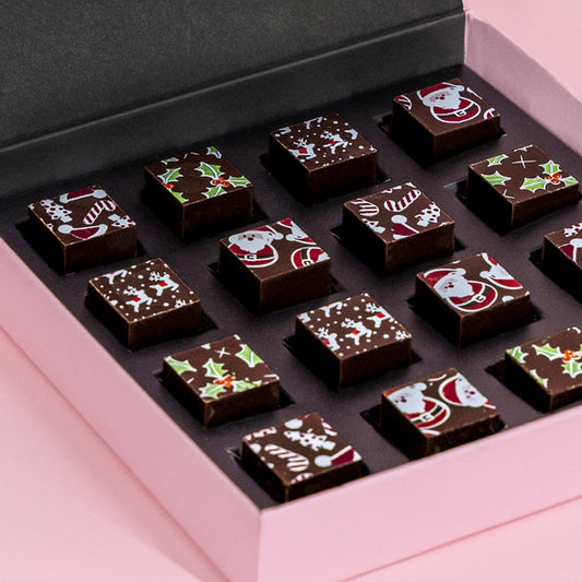 Hill St. Luxury Dark Chocolate Ganache Christmas Cubes