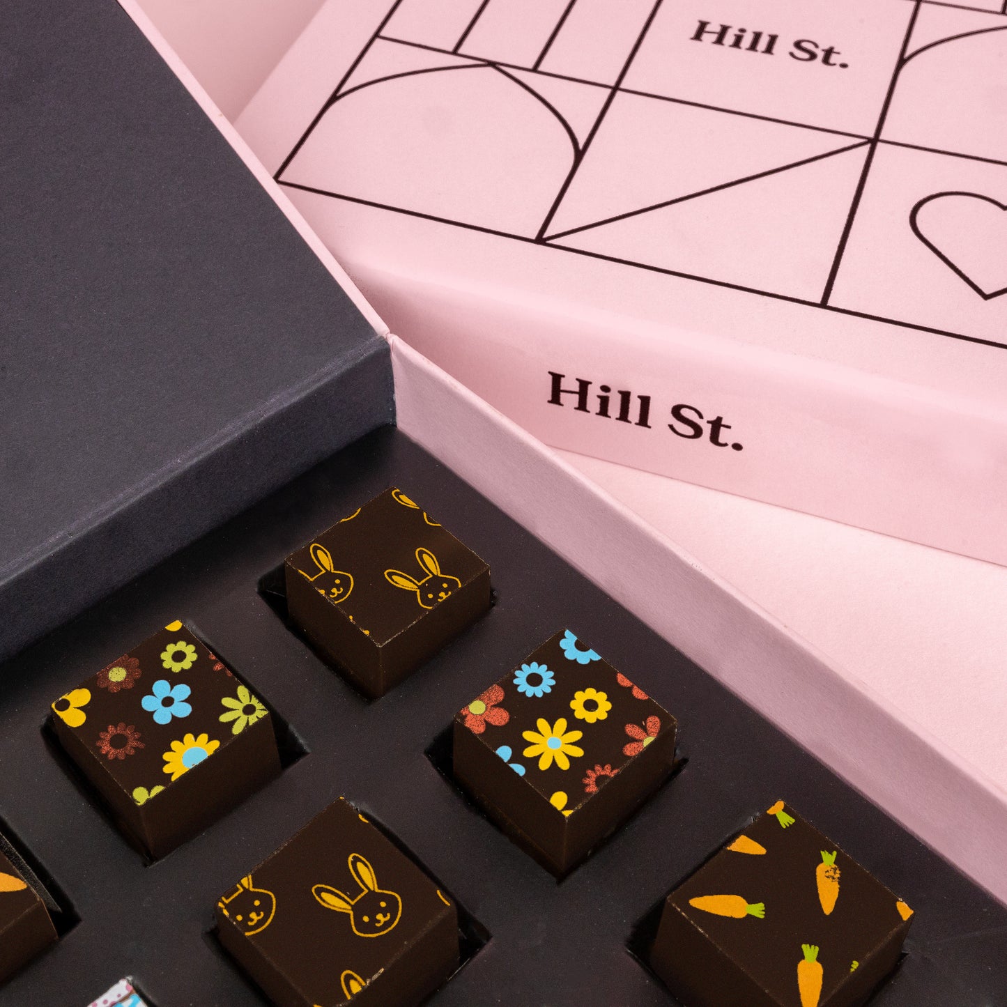 Easter Dark Chocolate Ganache Cubes - 16 Pieces