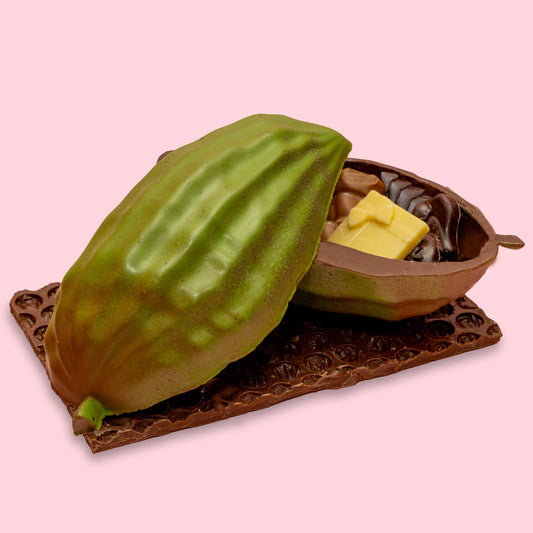 Chocolate Cocoa Pod Filled with Christmas Chocolates (Pick up only product)