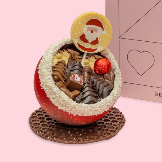 Luxury Chocolate Santa's Belly Filled with Christmas Chocolates (Pick up only product)