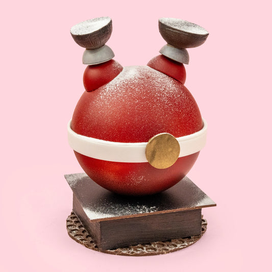 Large Luxury Chocolate Santa Stuck In The Chimney Filled with Christmas Chocolates (Pick up only product)