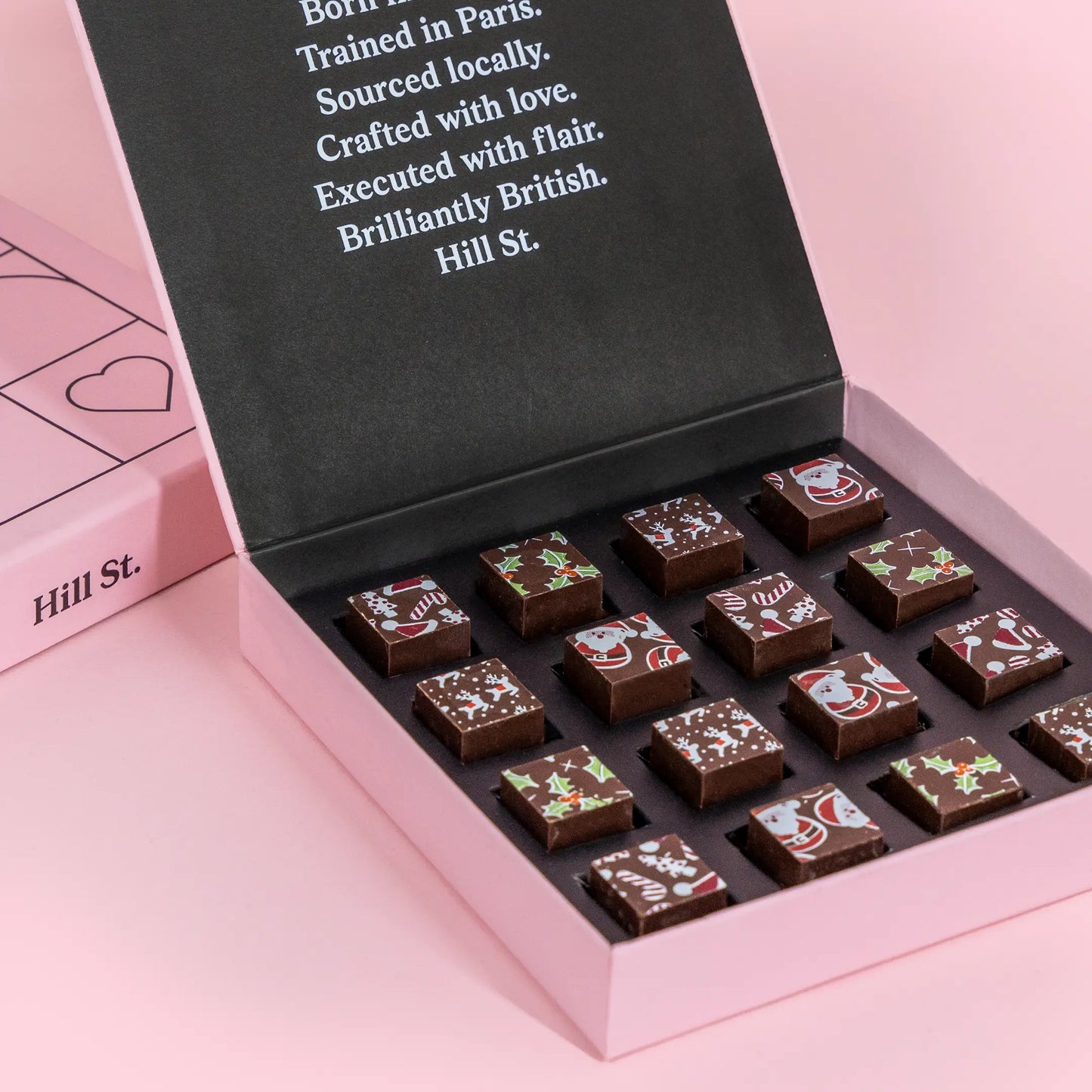 Hill St.  Luxury Milk Chocolate Ganache Christmas Cubes