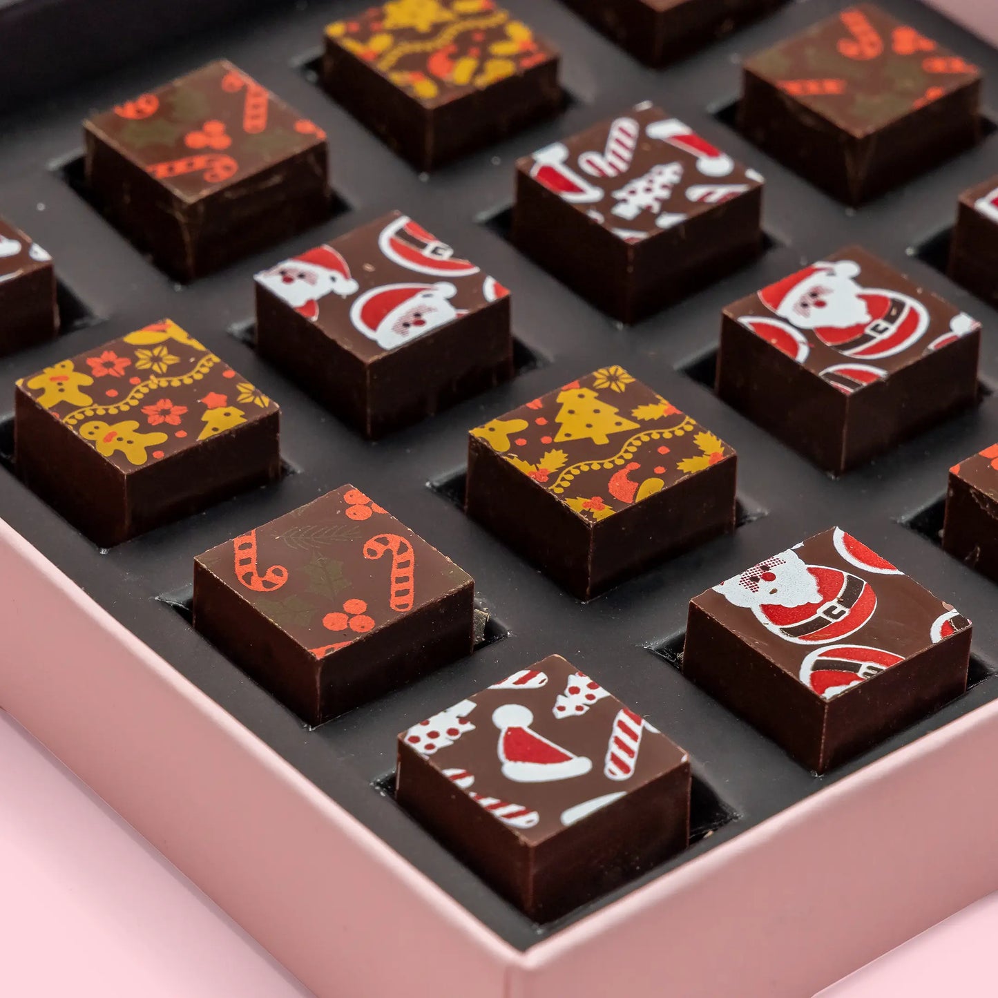 Hill St. Luxury Dark Chocolate Ganache Christmas Cubes