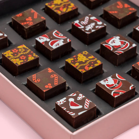 *Hill St. Luxury Dark Chocolate Ganache Christmas Cubes