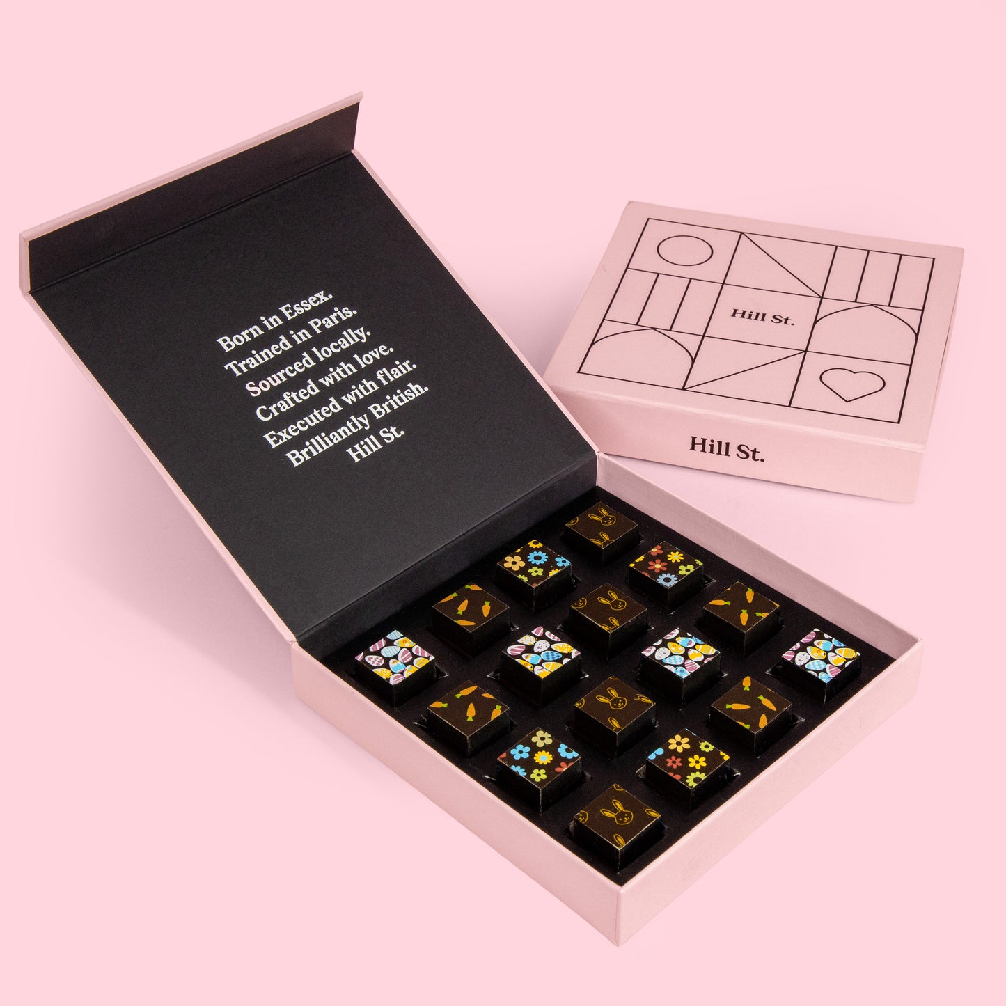 Easter Dark Chocolate Ganache Cubes - 16 Pieces