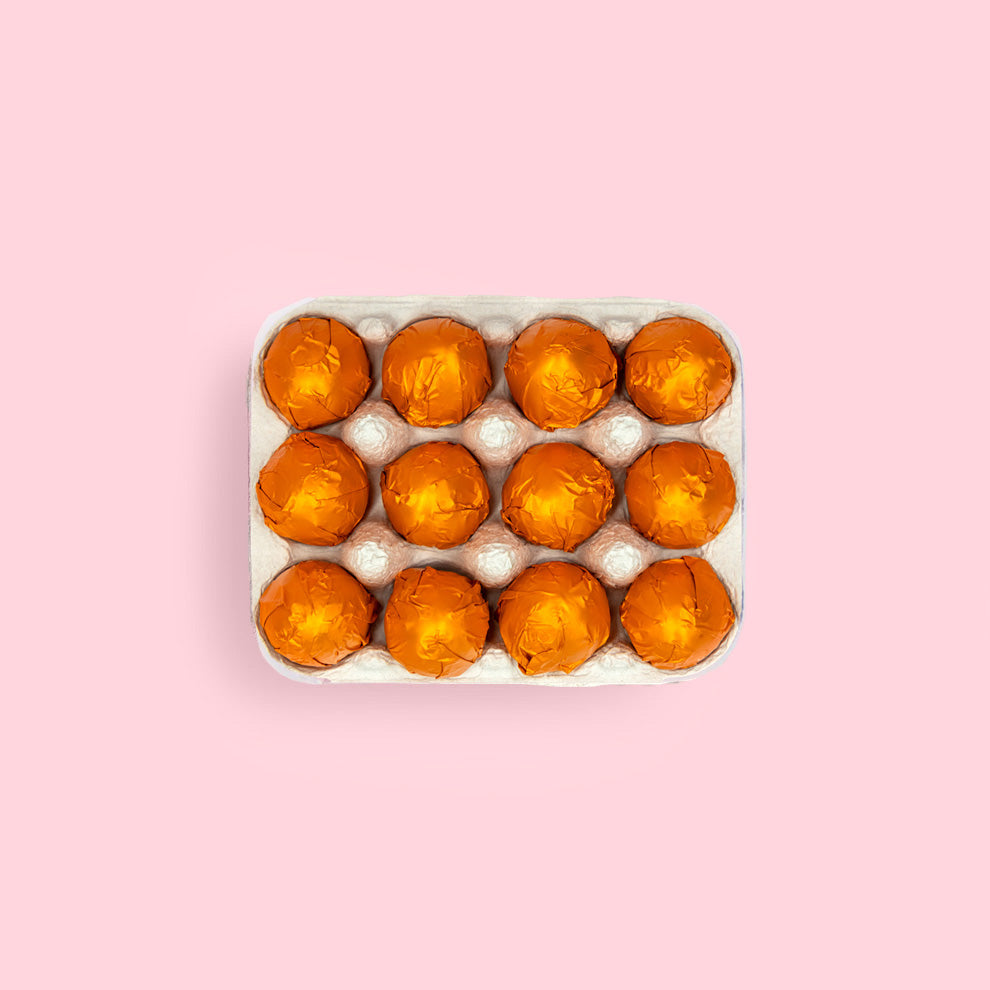 Mini Vanilla Ganache Eggs - Dark Chocolate