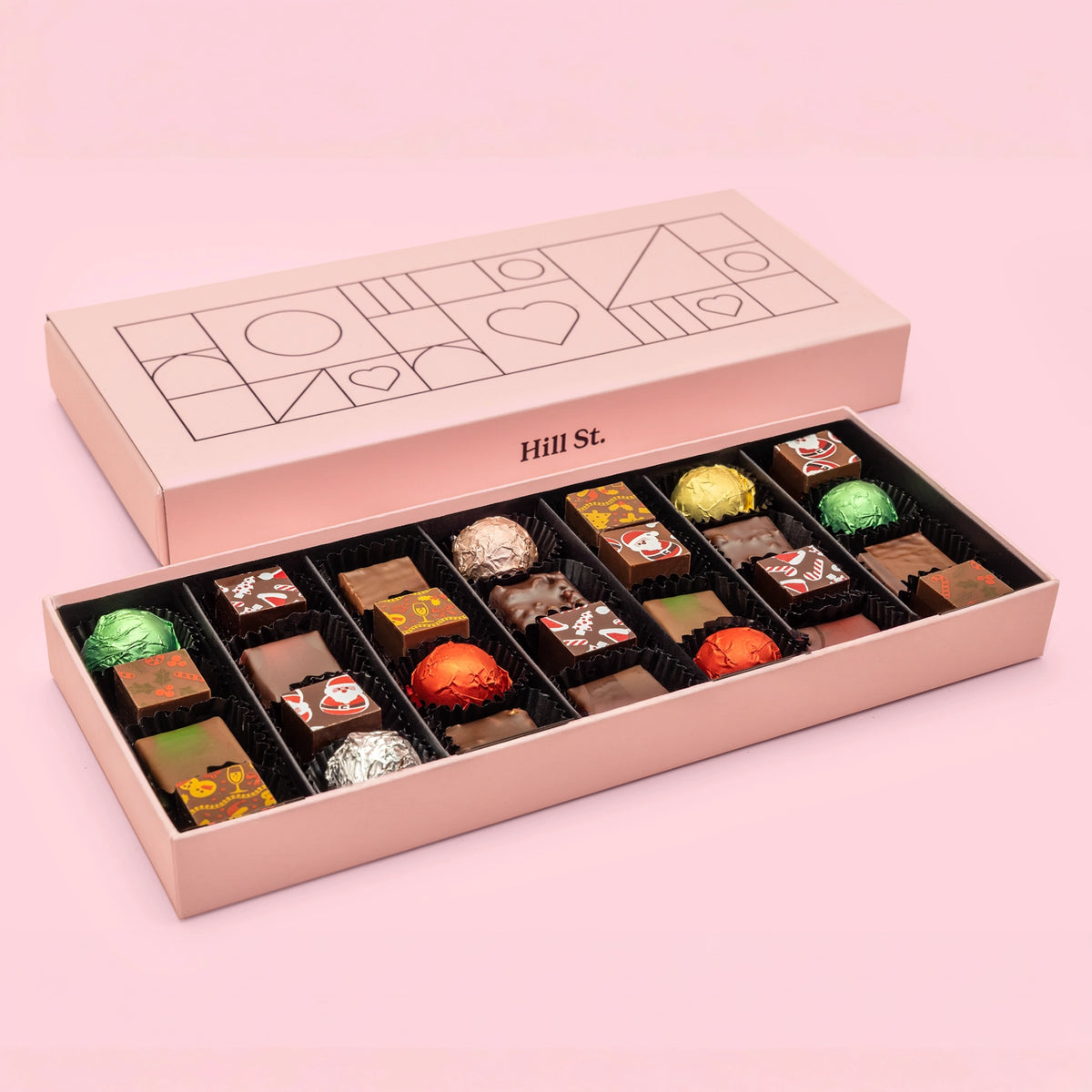 Hill St. Milk & Dark Chocolate Christmas Selection Box, photo 2