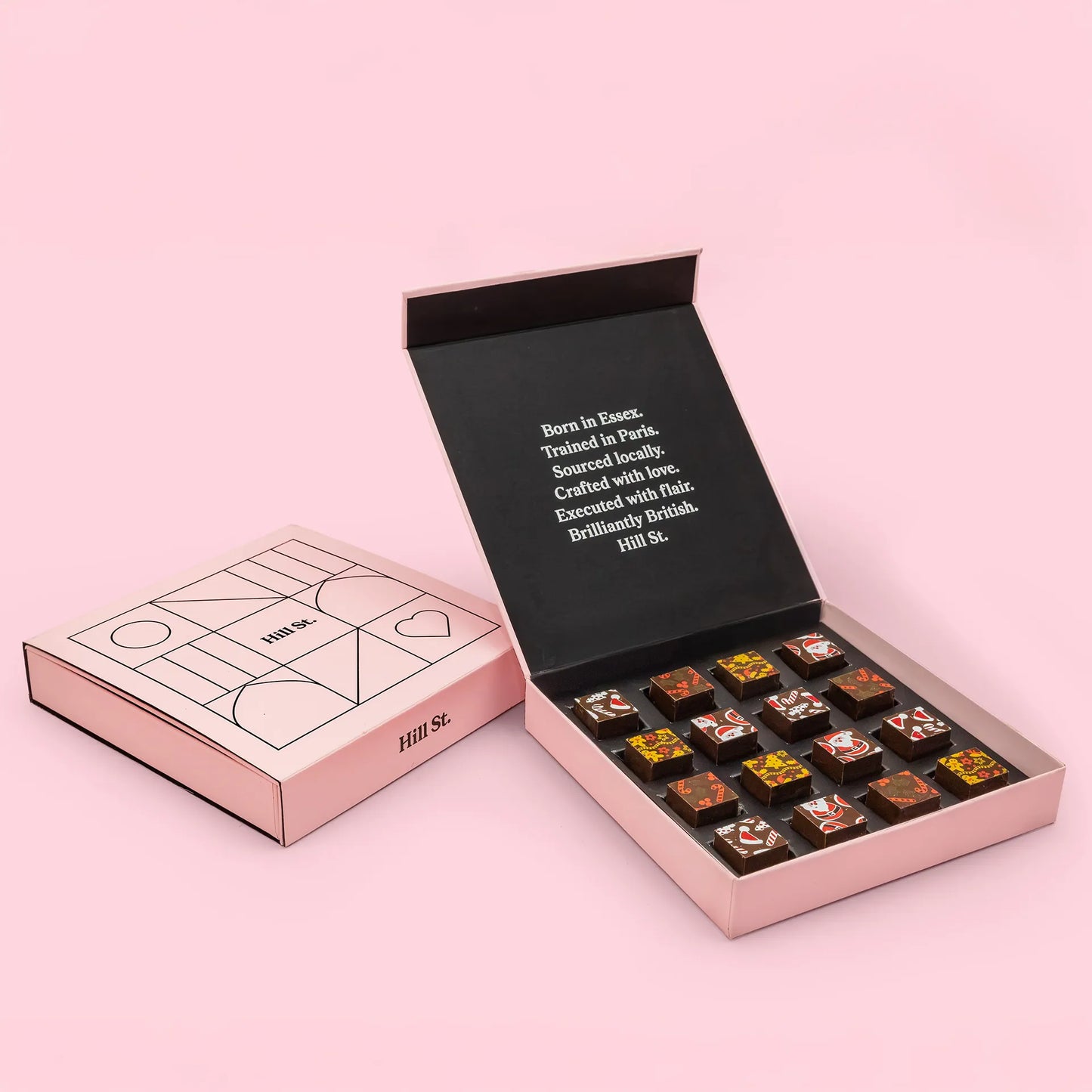 Hill St. Luxury Dark Chocolate Ganache Christmas Cubes