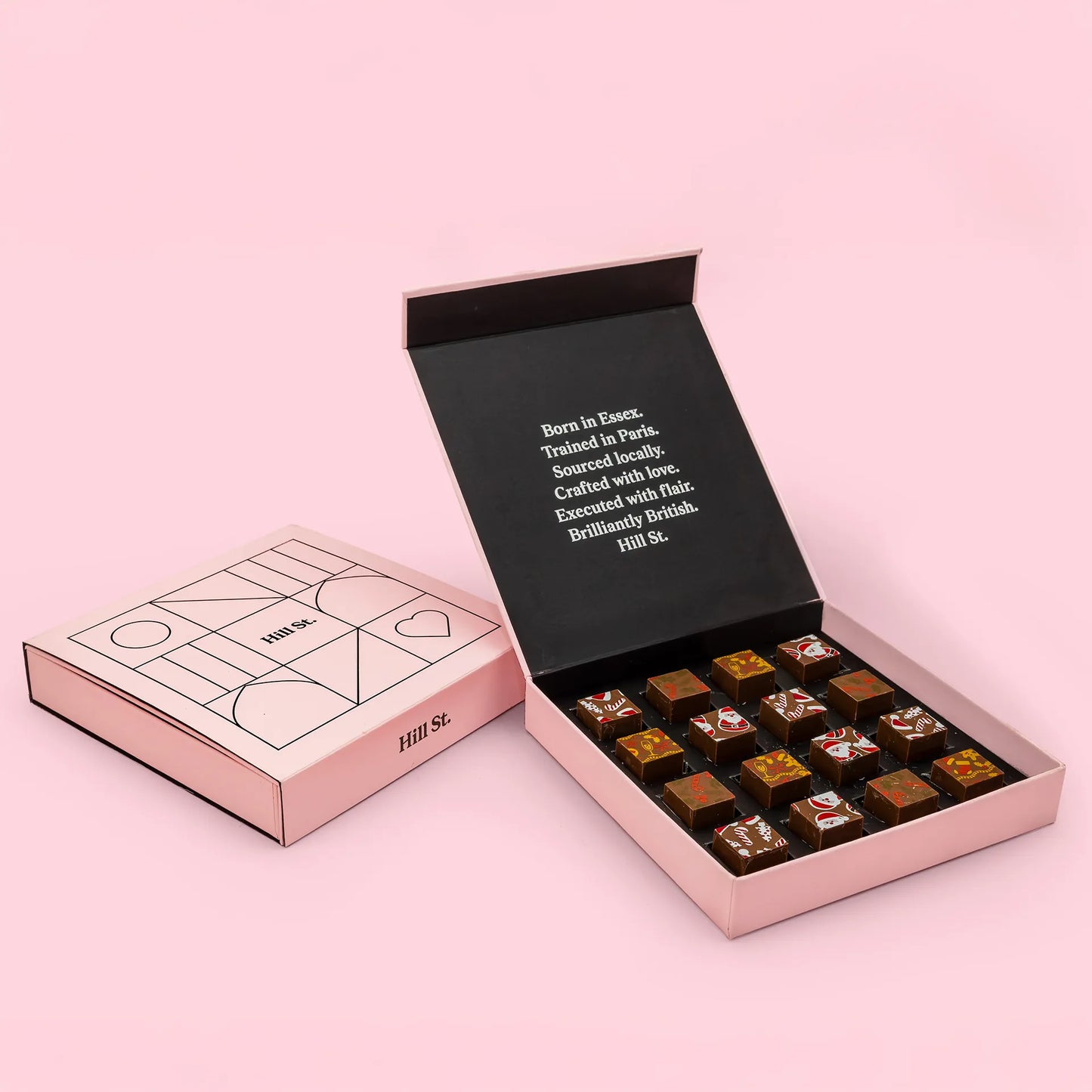 Hill St.  Luxury Milk Chocolate Ganache Christmas Cubes