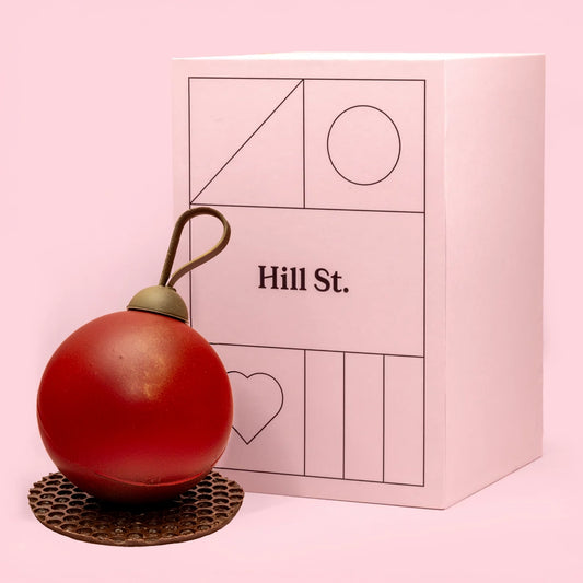 Giant Luxury Milk Chocolate Bauble Filled with Christmas Chocolates (red) (Pick up only product)