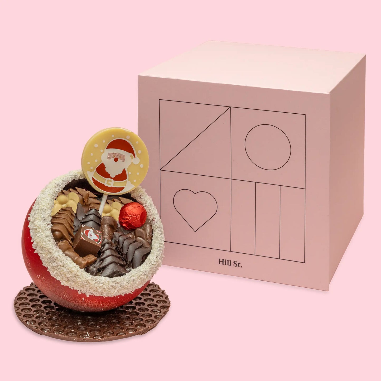 Luxury Chocolate Santa's Belly Filled with Christmas Chocolates (Pick up only product)