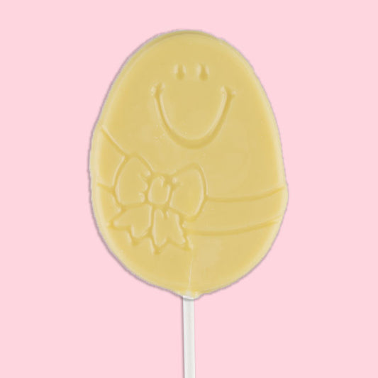 Easter Egg Lollipop - White