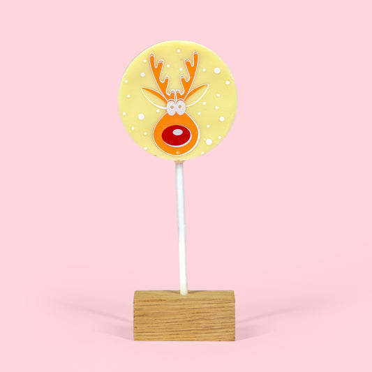 Hill St. White Chocolate Christmas Lollipop