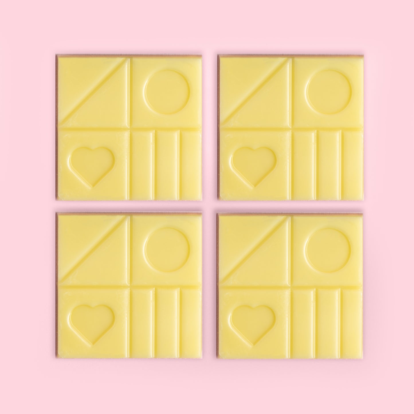 Hill St. White chocolate shapes