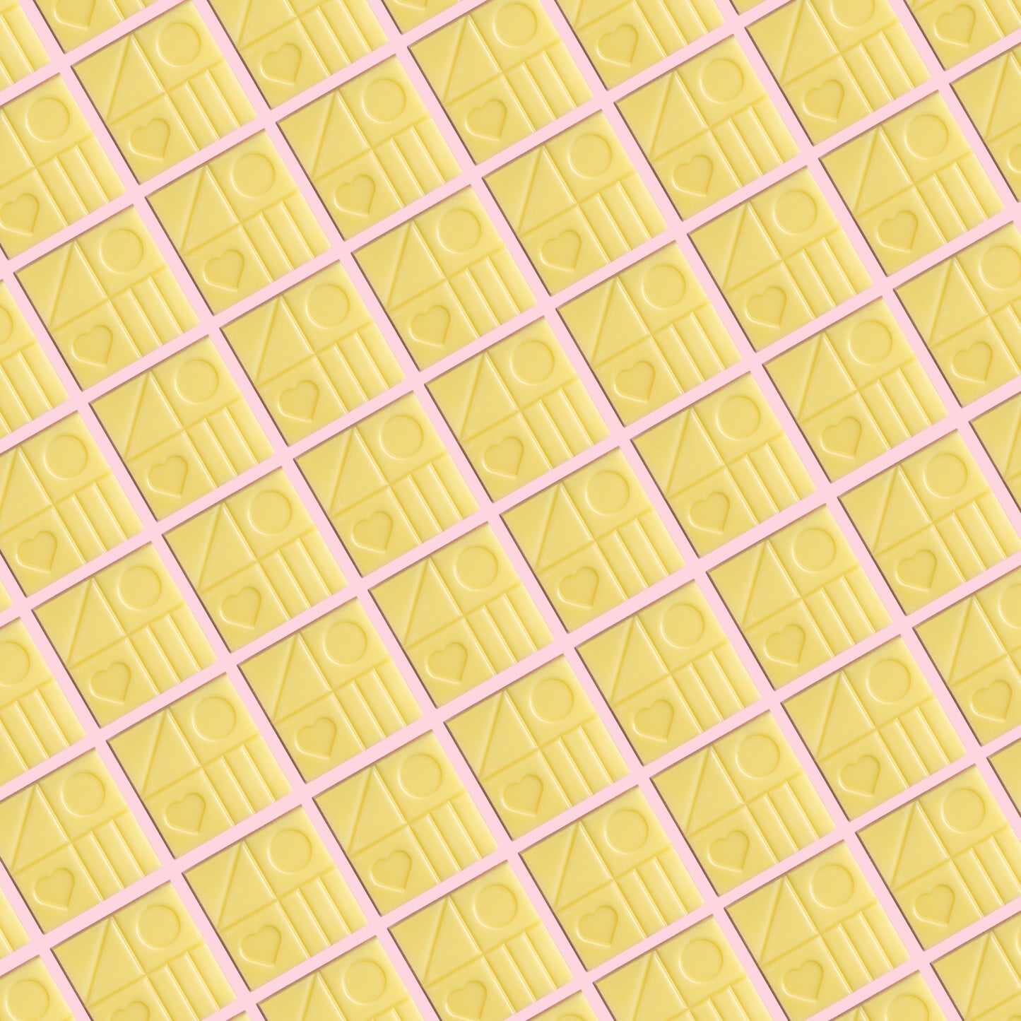 Hill St. White chocolate shapes
