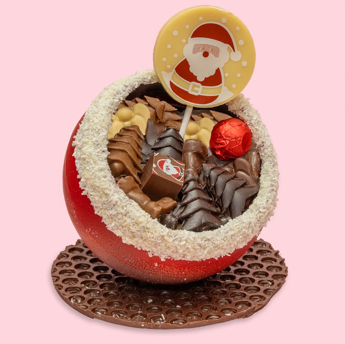 Luxury Chocolate Santa's Belly Filled with Christmas Chocolates (Pick up only product)