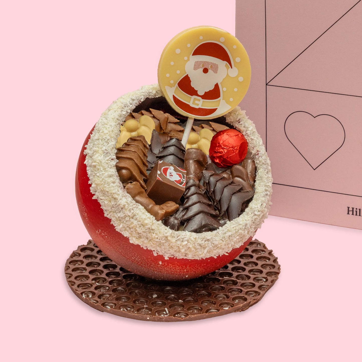 Luxury Chocolate Santa's Belly Filled with Christmas Chocolates (Pick up only product)