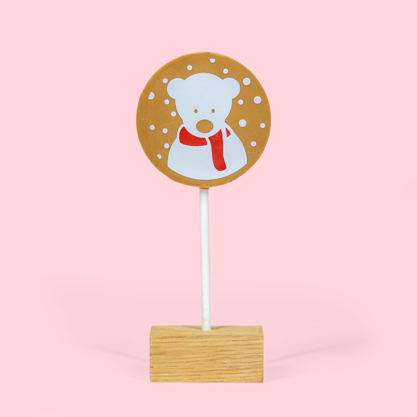 Hill St. Caramel Chocolate Christmas Lollipop