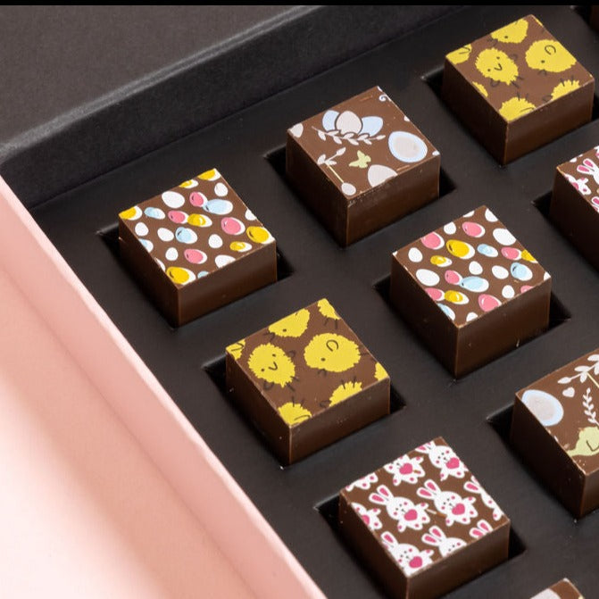 Easter Milk Chocolate Ganache Cubes - 16 Pieces
