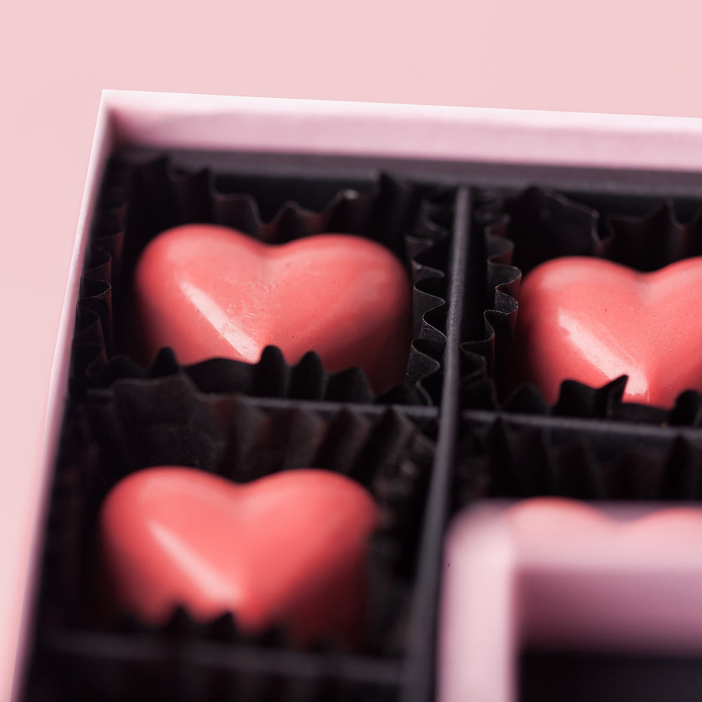 Hill St. Chocolate Hearts: Raspberry (9)