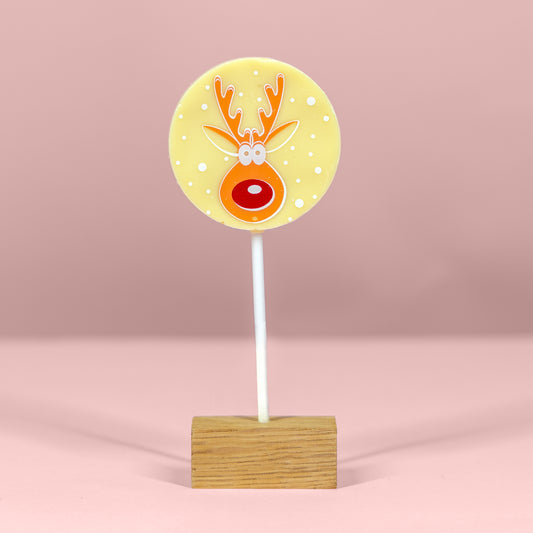 Hill St. White Chocolate Christmas Lollipop