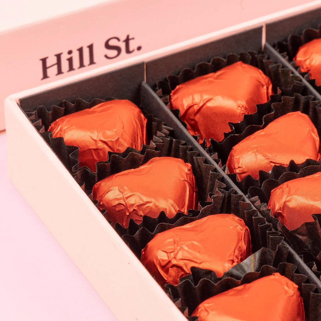 Hill St. Valentine's Chocolate Hearts: Milk Chocolate Ganache (16)